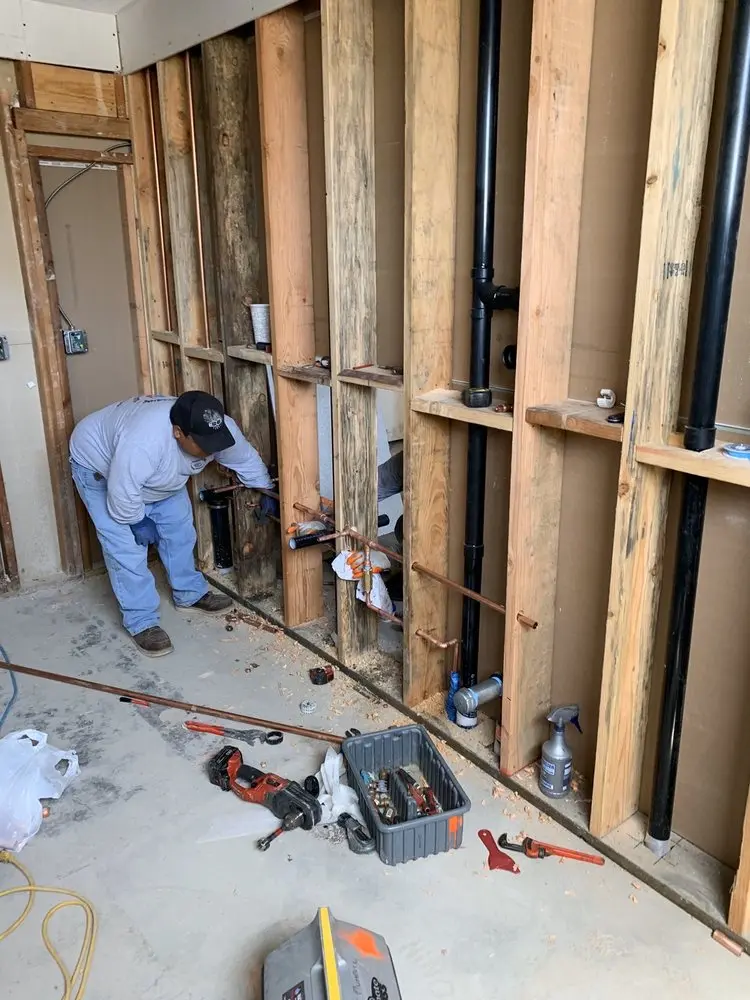 Commercial rough-in plumbing for Commercial Plumbing in Germantown